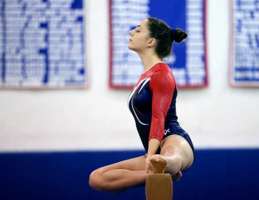 Township gymnast Allyce Andricola placed third in this years Sectionals. She has been selected as captain for the 2017-18 season.