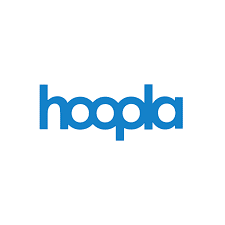 Logo of the website and app Hoopla.