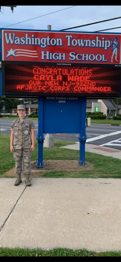 Wade has been in the AFJROTC program at Washington Township since her freshman year and plans to join the U.S. Marine Corps after graduation. 
