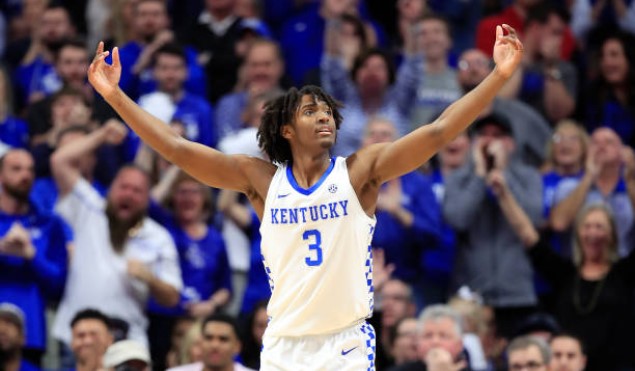 Tyrese Maxey while at Kentucky.